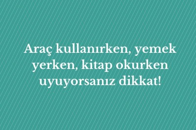 Narkolepsi nedir neden olur? Narkolepsi teşhisi ve tedavisi