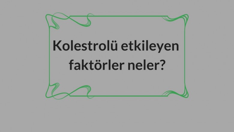 Kolesterol nedir türleri nelerdir? Kolestrol belirtileri ve beslenme şekilleri