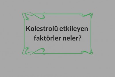 Kolesterol nedir türleri nelerdir? Kolestrol belirtileri ve beslenme şekilleri