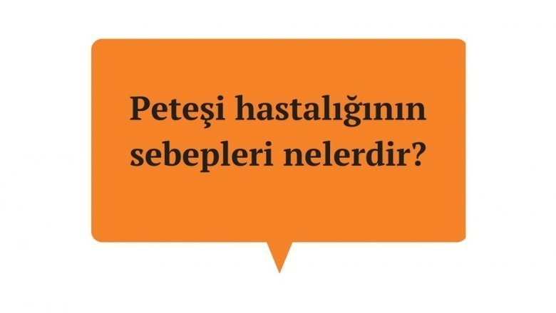 Peteşi nedir neden olur? Peteşi teşhisi ve tedavisi